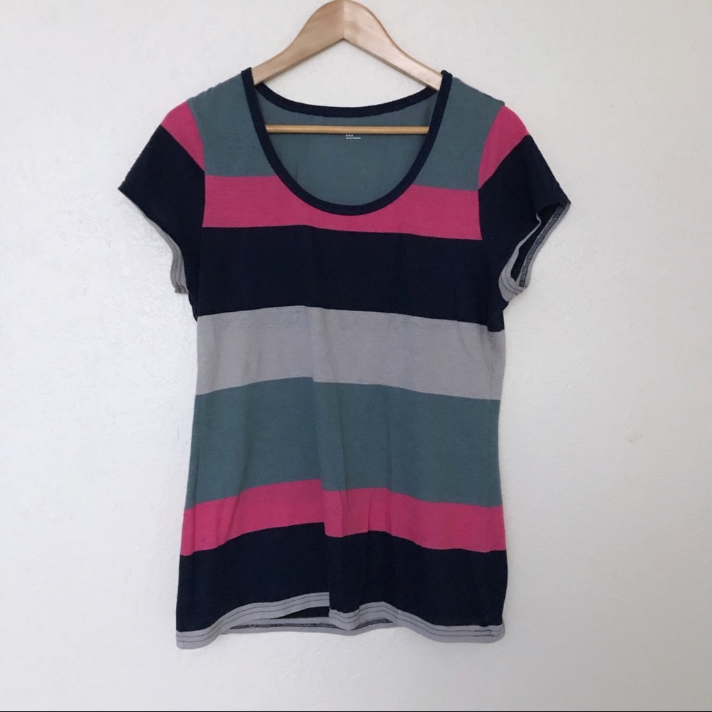 Gap; Colorful Striped T-shirt